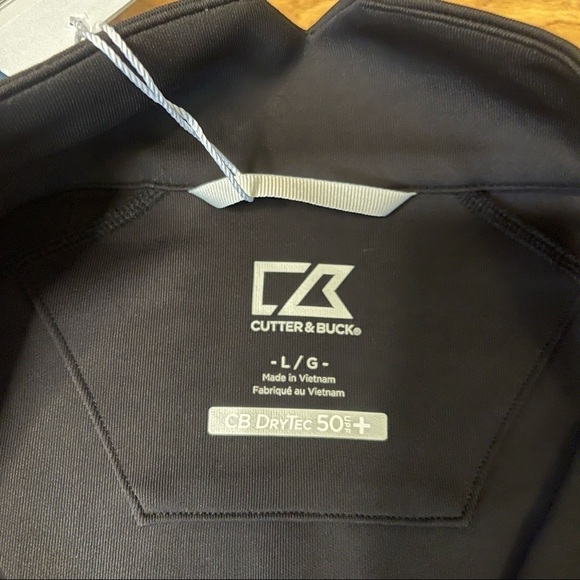 Las Vegas Raiders NFL Allegiant Stadiums Cutter & Buck Black 1/2 Zip Pul… - Picture 9 of 9